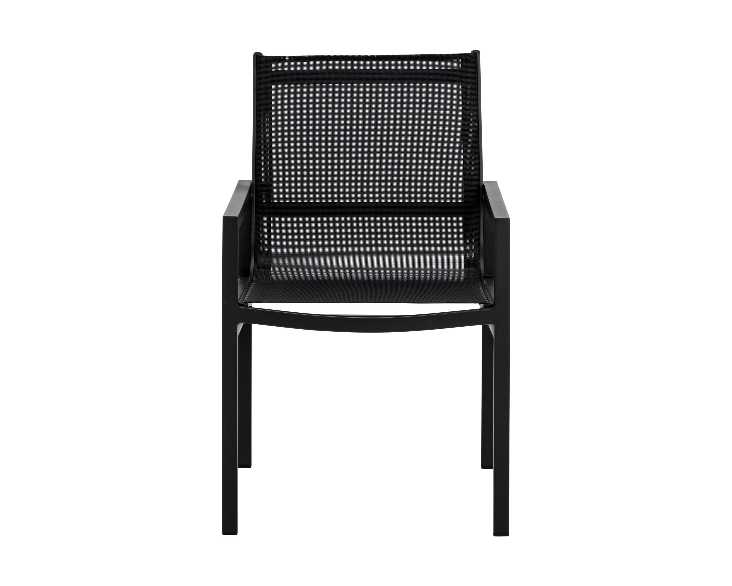 Merano Dining Armchair - Black