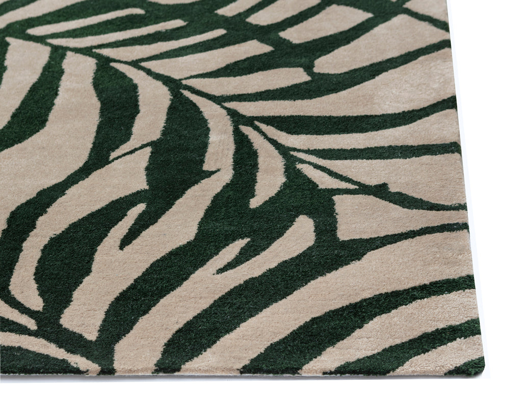 Palma Hand-Woven Rug - Green / Beige - 9' X 12'