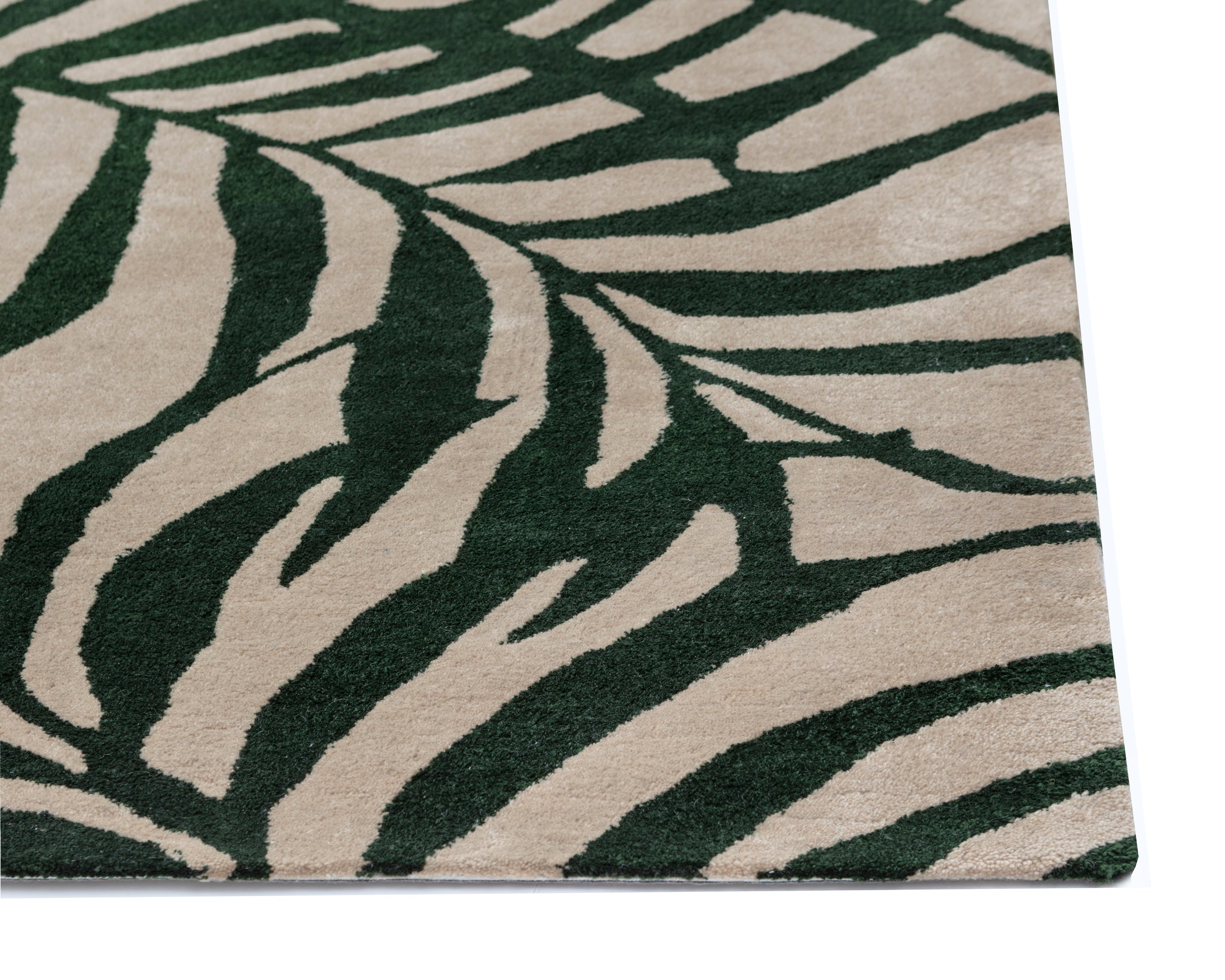 Palma Hand-Woven Rug - Green / Beige - 9' X 12'