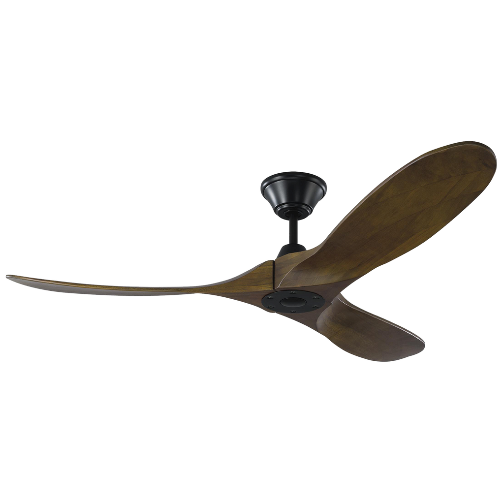 Maverick 52 Ceiling Fan | Dark Walnut Blades Matte Black