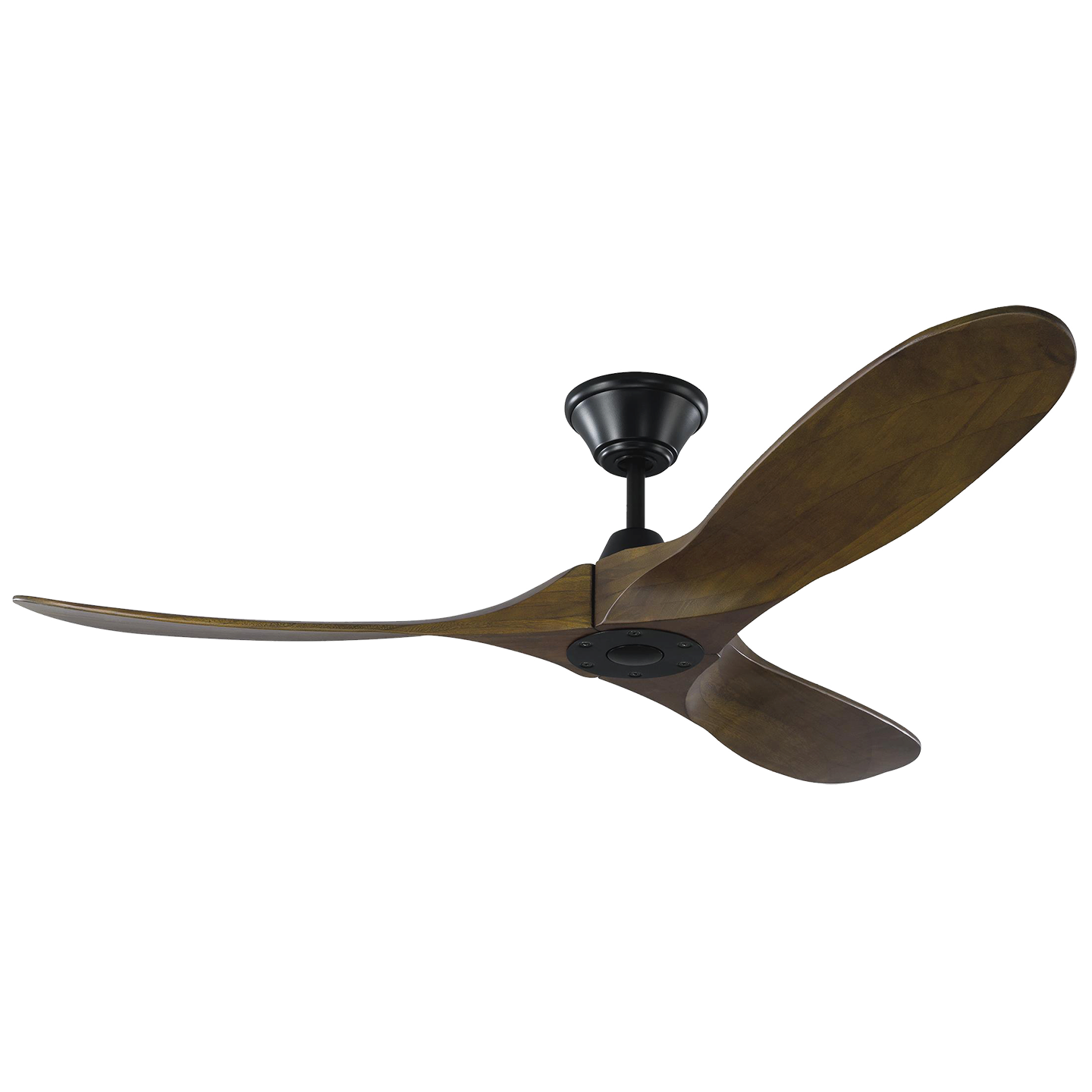 Maverick 52 Ceiling Fan | Dark Walnut Blades Matte Black