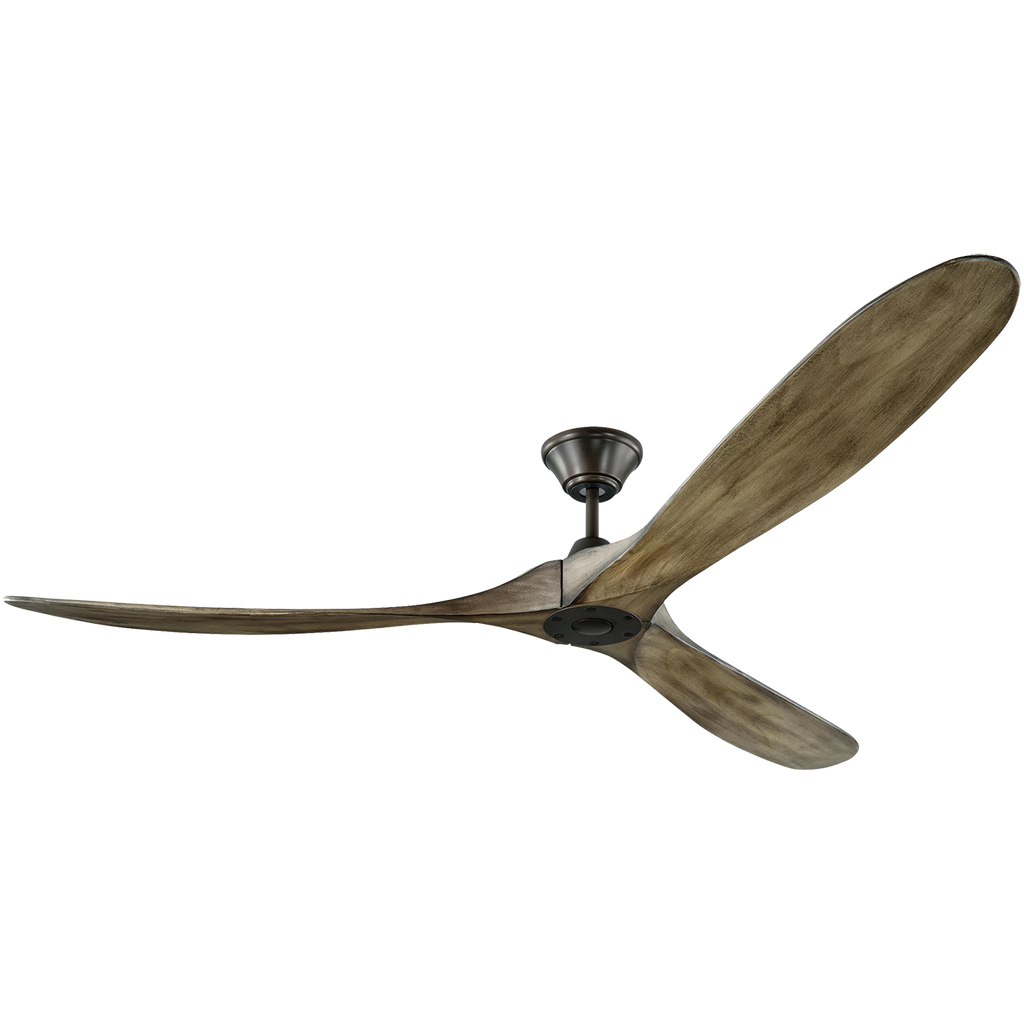 Maverick 70 Ceiling Fan | Light Grey Weathered Oak Blades Aged Pewter