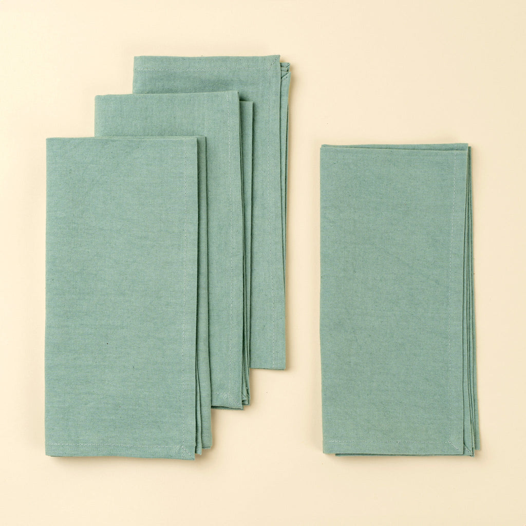 Calla Cotton Napkins S/4, Seagreen