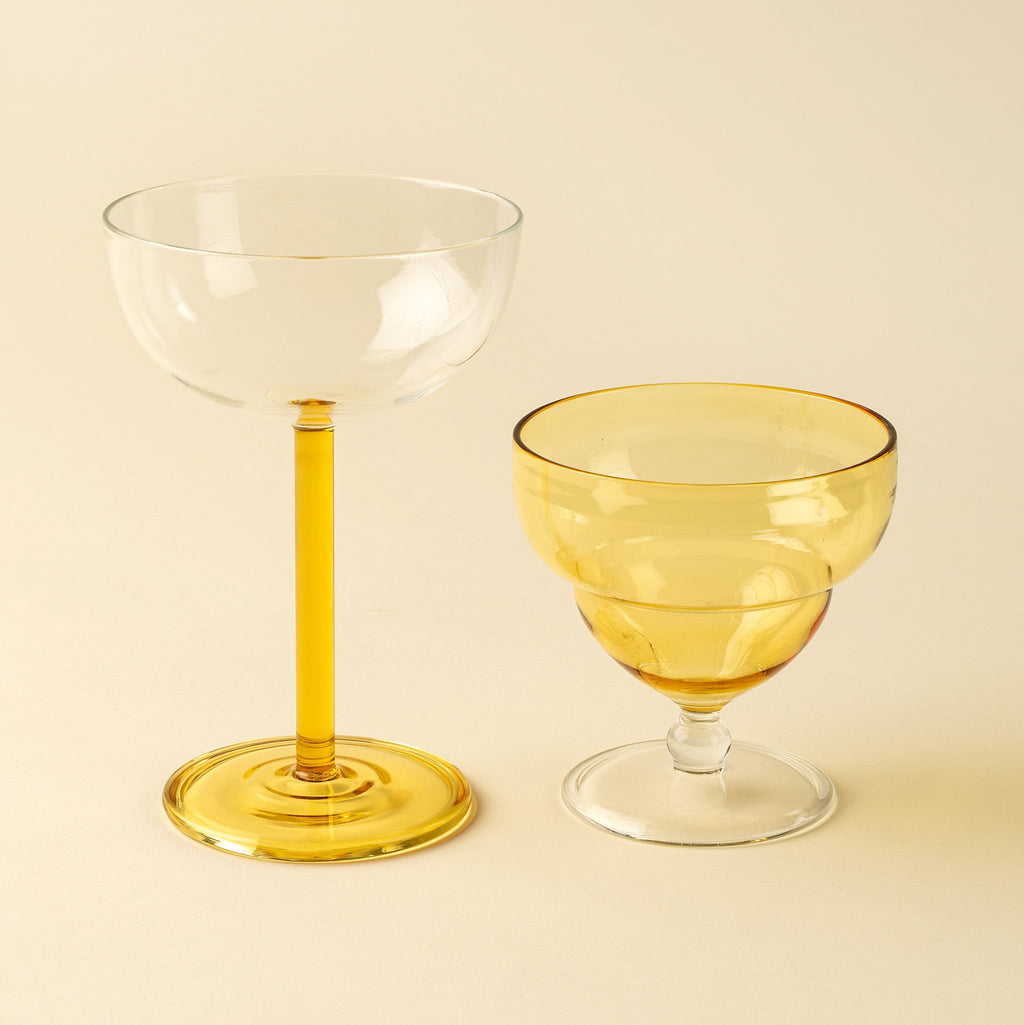 Savoy Coupe Glass, Amber