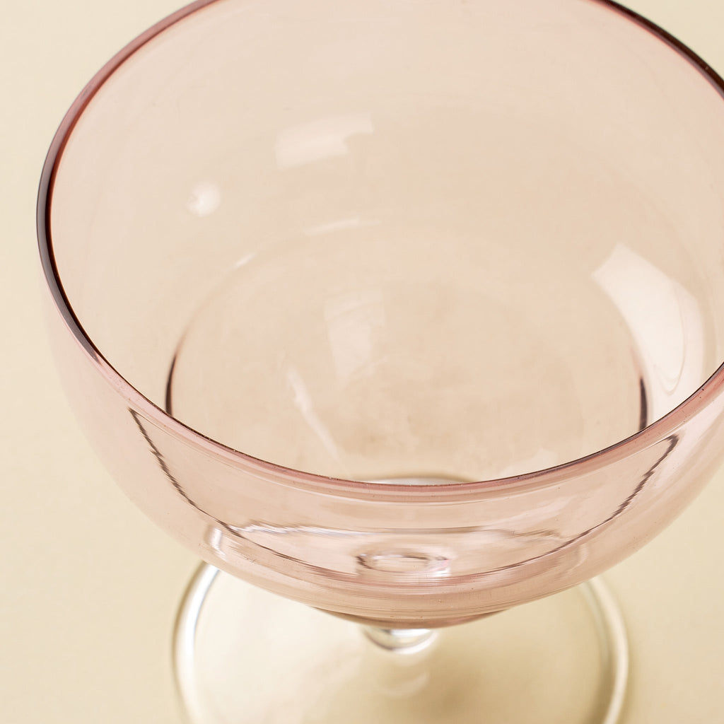Savoy Coupe Glass, Pink