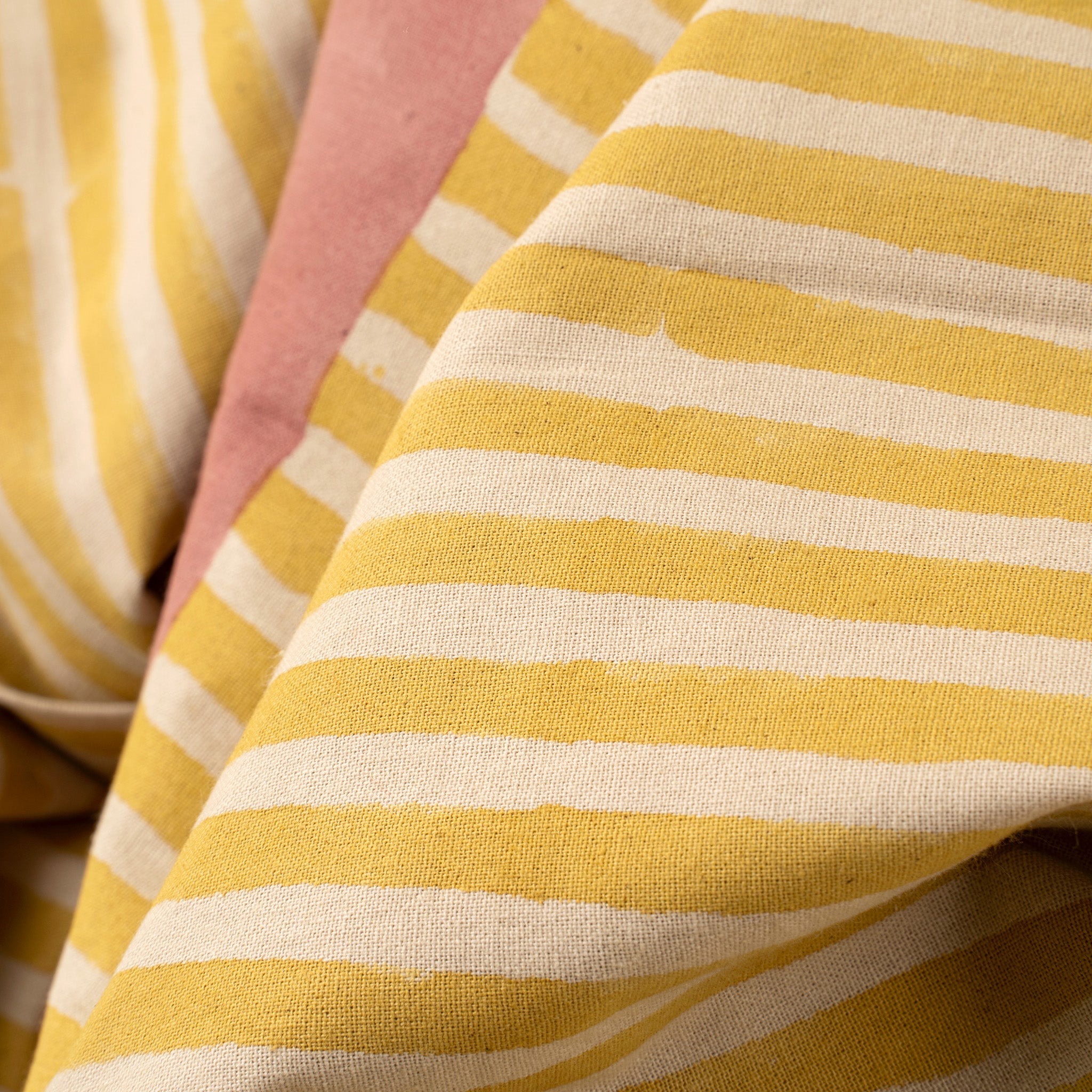 Sun Stripe Block Print Tablecloth