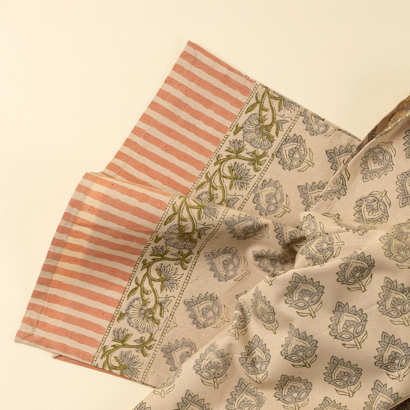 Ritika Block Print Table Runner - 108"L