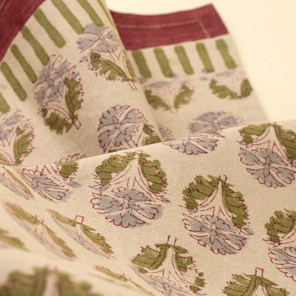 Nandini Block Print Table Runner - 108"L