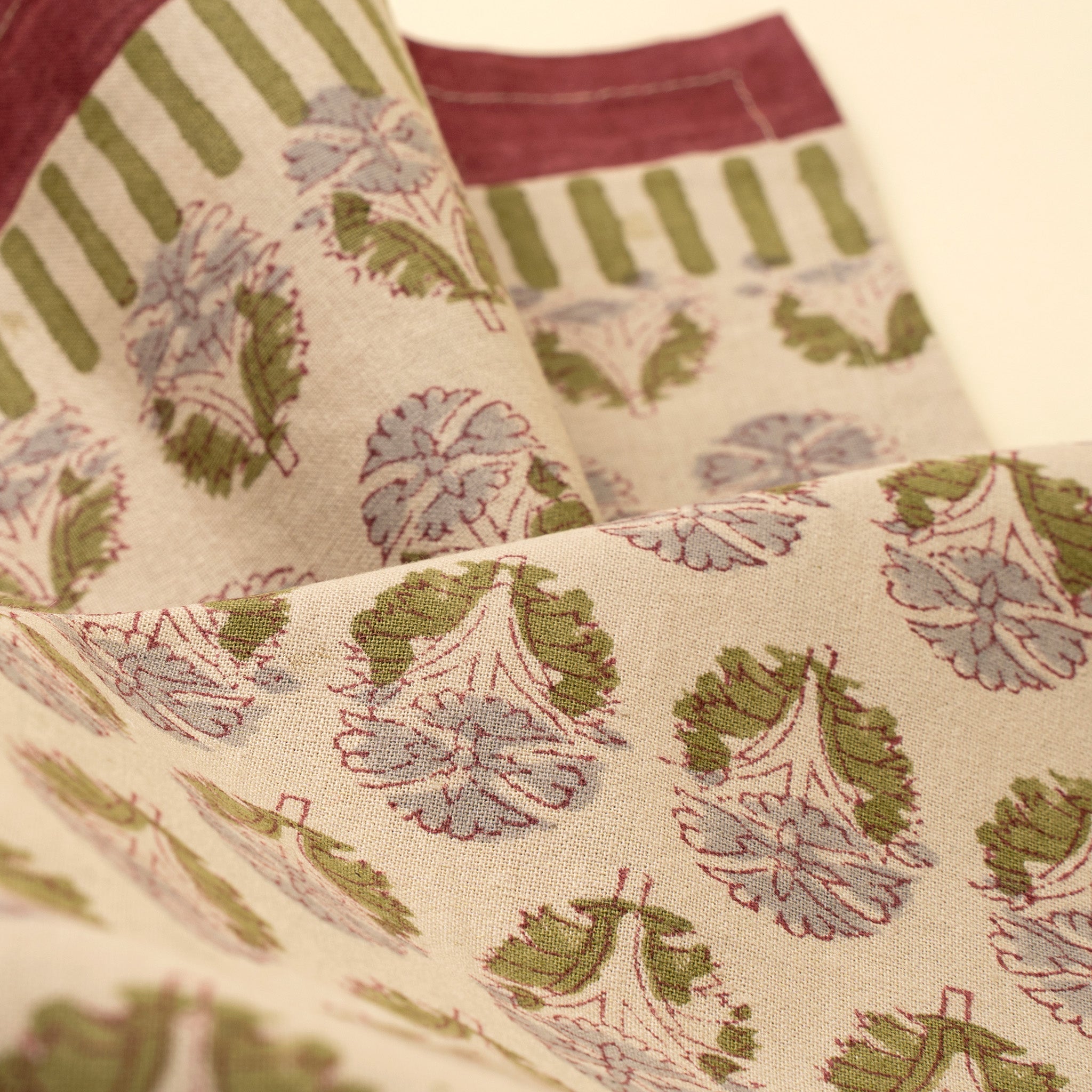 Nandini Block Print Table Runner - 108"L
