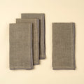 Stonewashed Linen Napkins S/4, Grey
