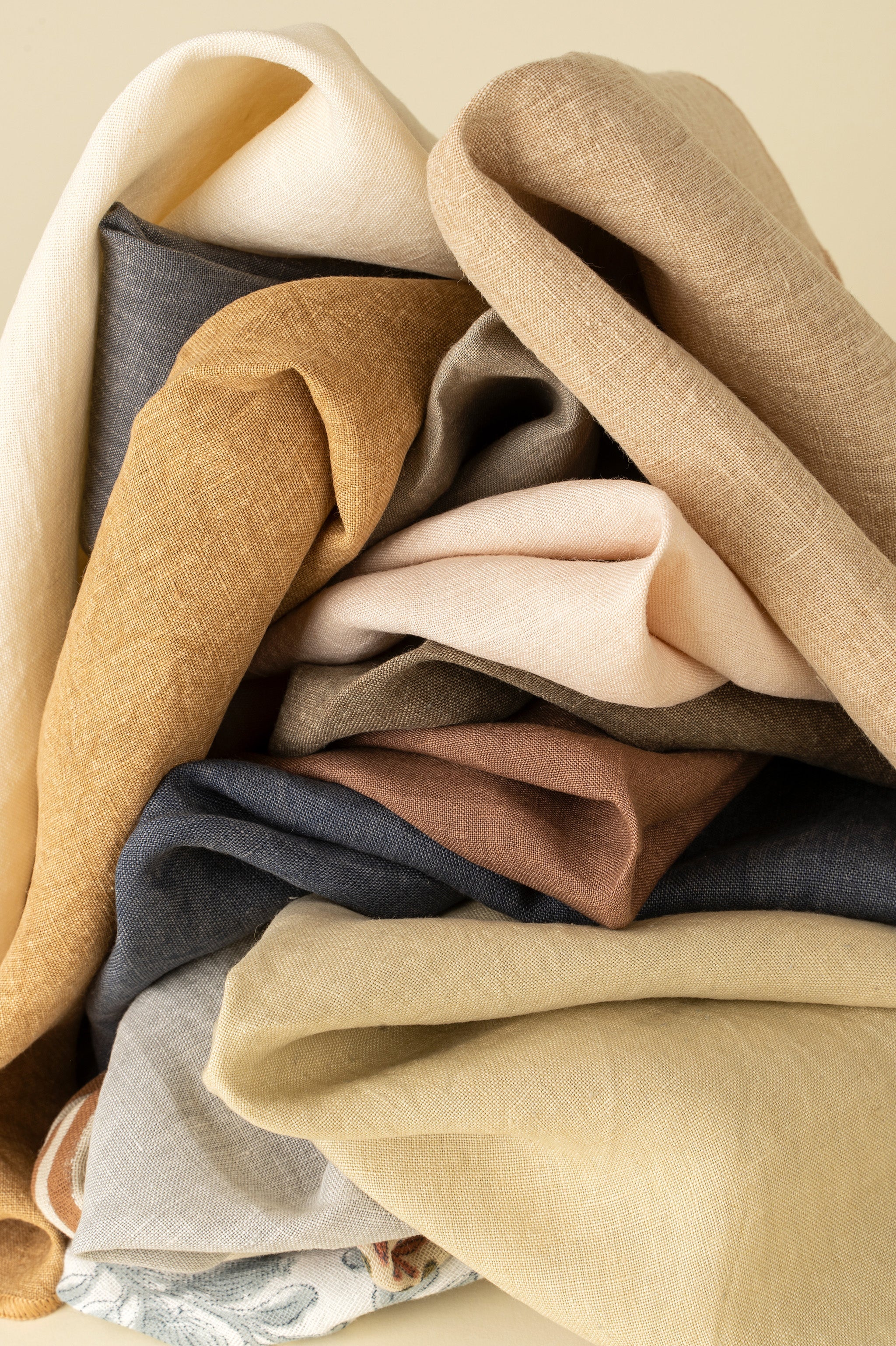 Stonewashed Linen Napkins S/4, Navy Blue