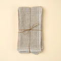 Stonewashed Linen Napkins S/4, Light Grey