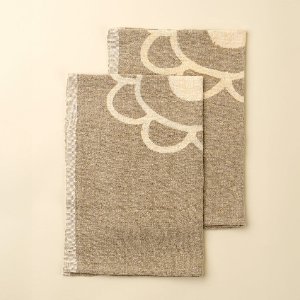 Poppy Selvage Linen Tea Towel