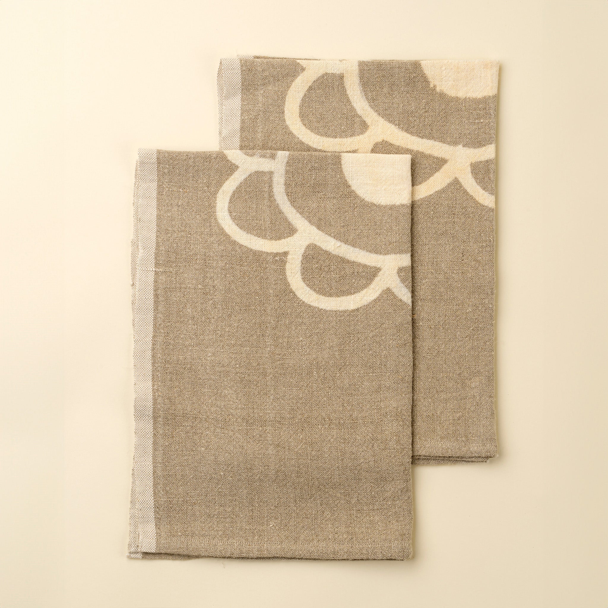 Poppy Selvage Linen Tea Towel