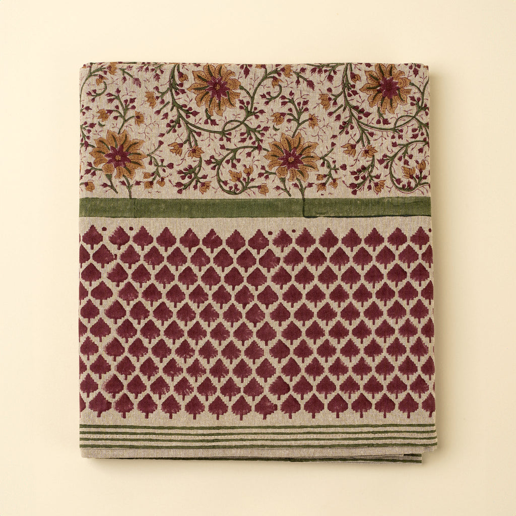 Leila Block Print Tablecloth