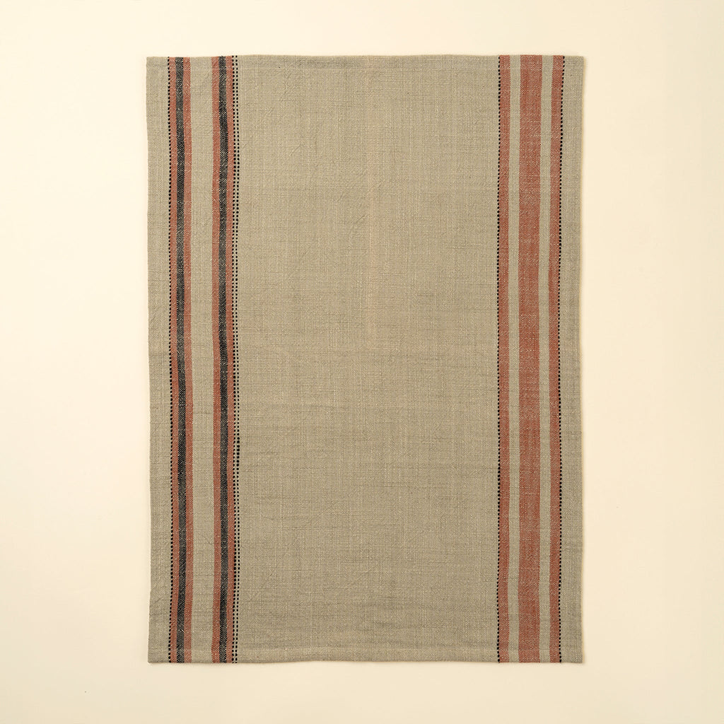 Lea Woven Stripe Tea Towels S/2