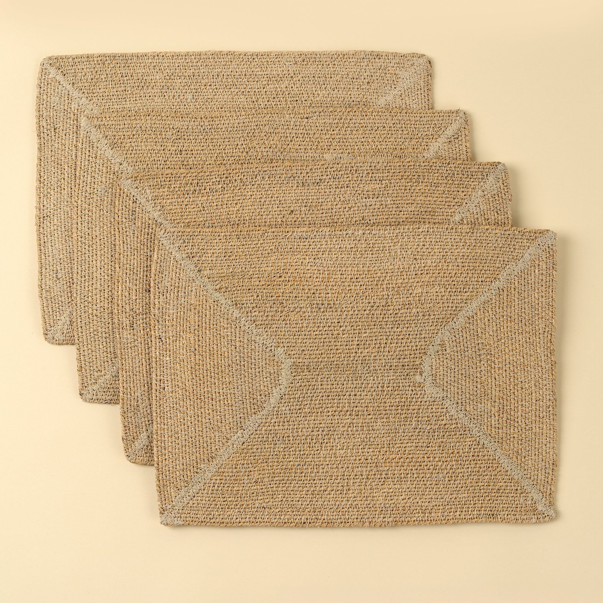 Natura Seagrass Placemats S/4, Ivory