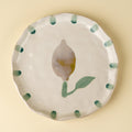 Painted Petals Plate L, Lemon