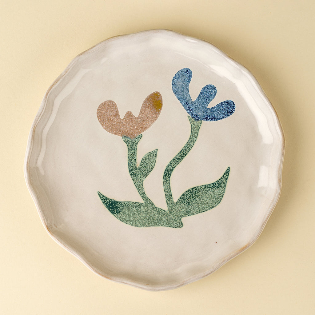Painted Petals Plate L, Iris