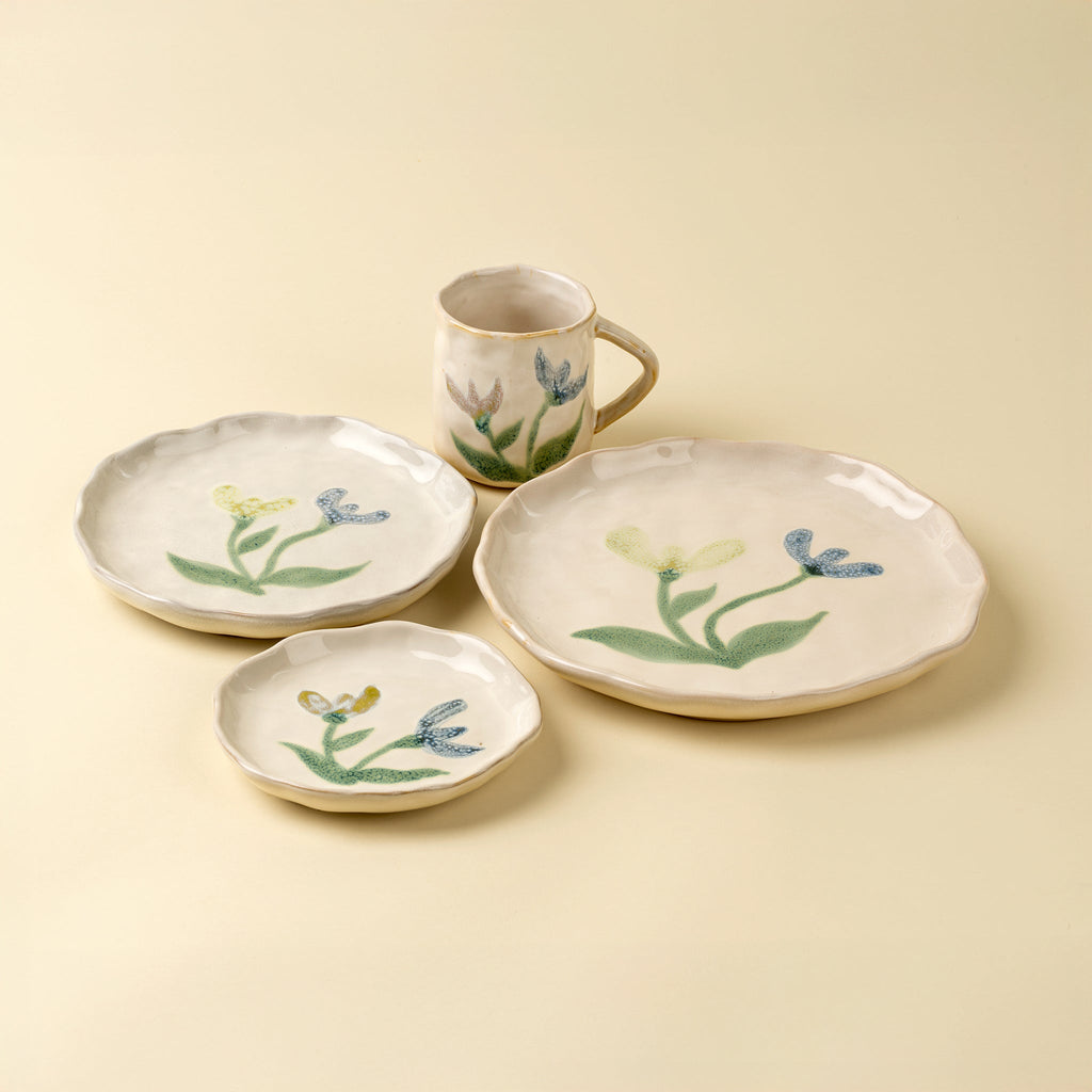 Painted Petals Plate L, Iris