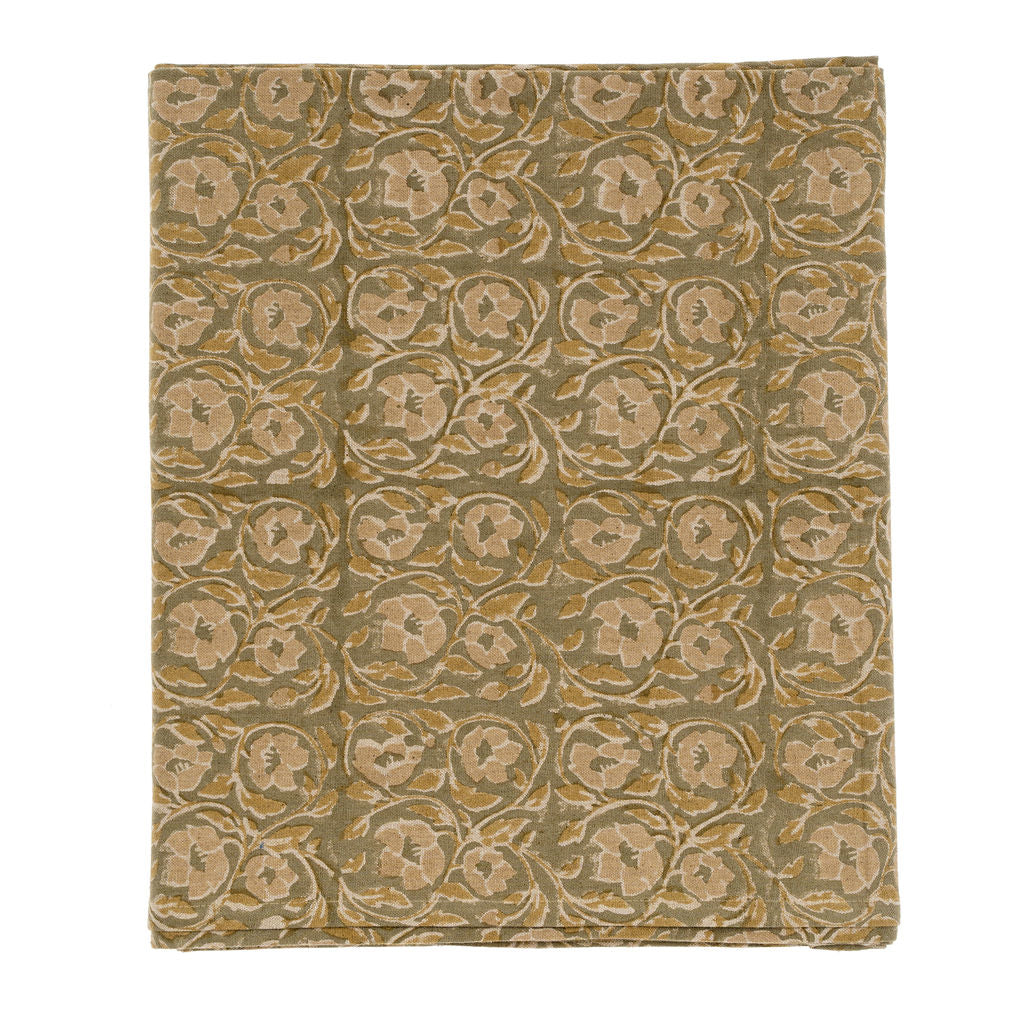 Lata Block Print Tablecloth