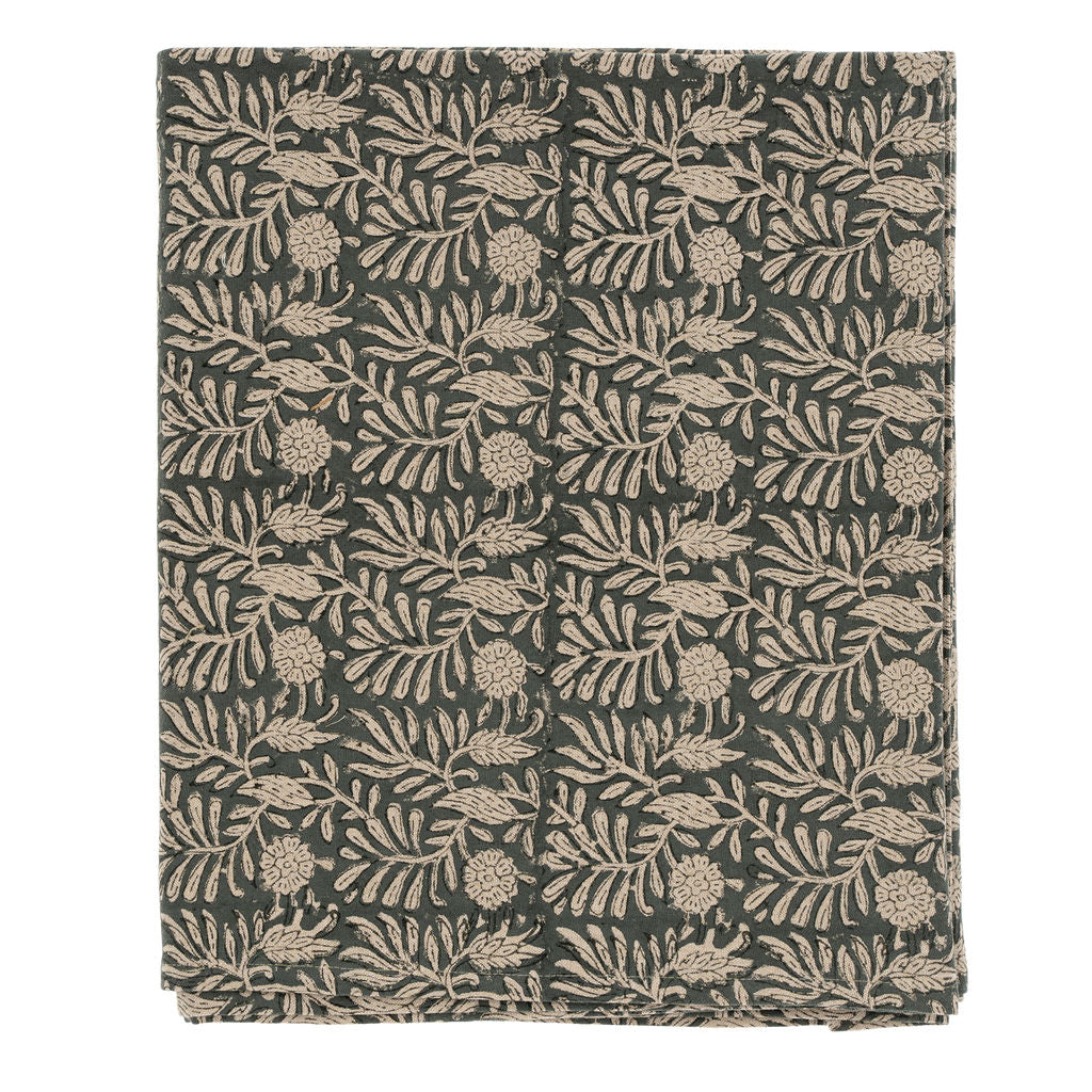 Tulsi Block Print Tablecloth