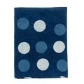 Indigo Block Print Tablecloth, Dots