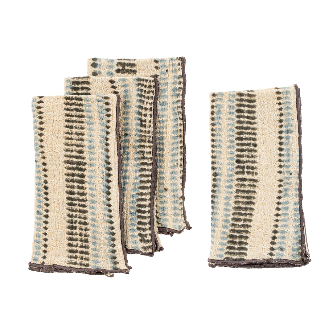 Ishita Block Print Napkins S/4