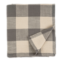 Salinas Gingham Tablecloth, Grey