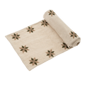 Embroidered Star Table Runner Green