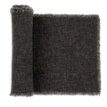 Selena Linen Table Runner Dark Grey - 108"L