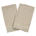 Crochet Lace Tea Towels S/2