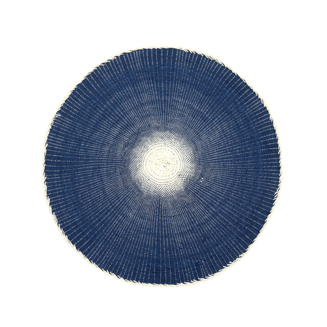 Willa Woven Placemat, Navy