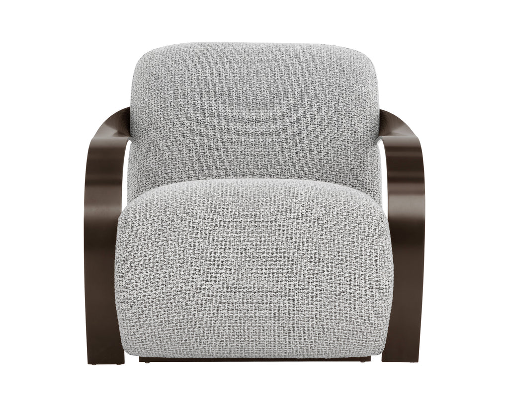 Sonesta Lounge Chair - Dark Bronze - Helios Check Black