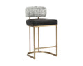 Larissa Counter Stool - Bravo Black / Halton Birch