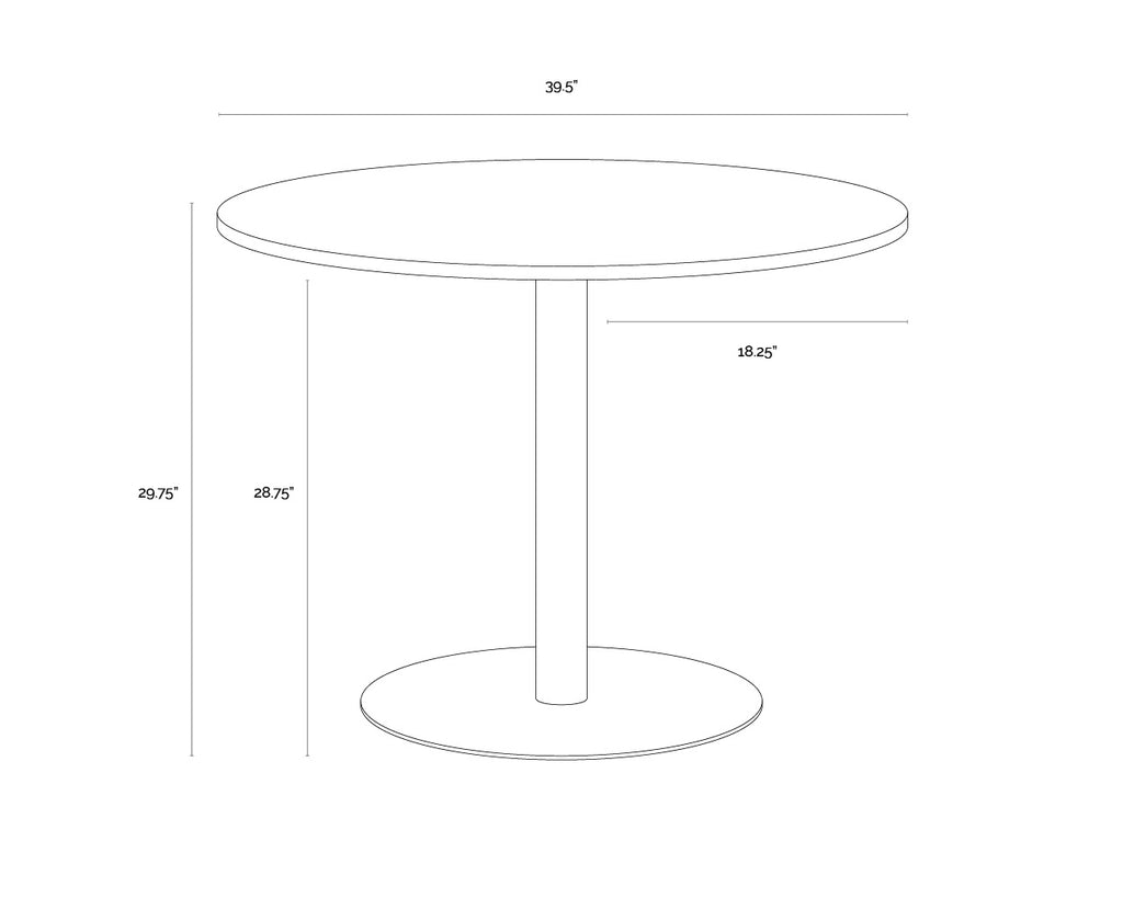 Iska Bistro Table - Round - 39.5"