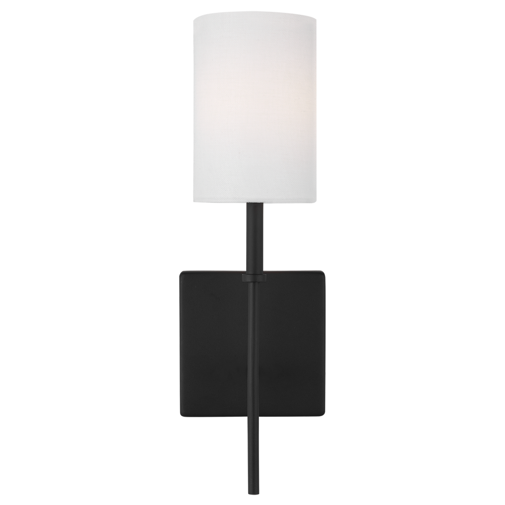 Foxdale 1-Light Sconce | Midnight Black Bulbs Included