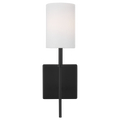Foxdale 1-Light Sconce | Midnight Black Bulbs Included
