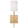 Foxdale 1-Light Sconce | Satin Brass Bulbs Included