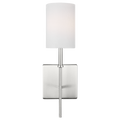 Foxdale 1-Light Sconce | Brushed Nickel Bulbs Included