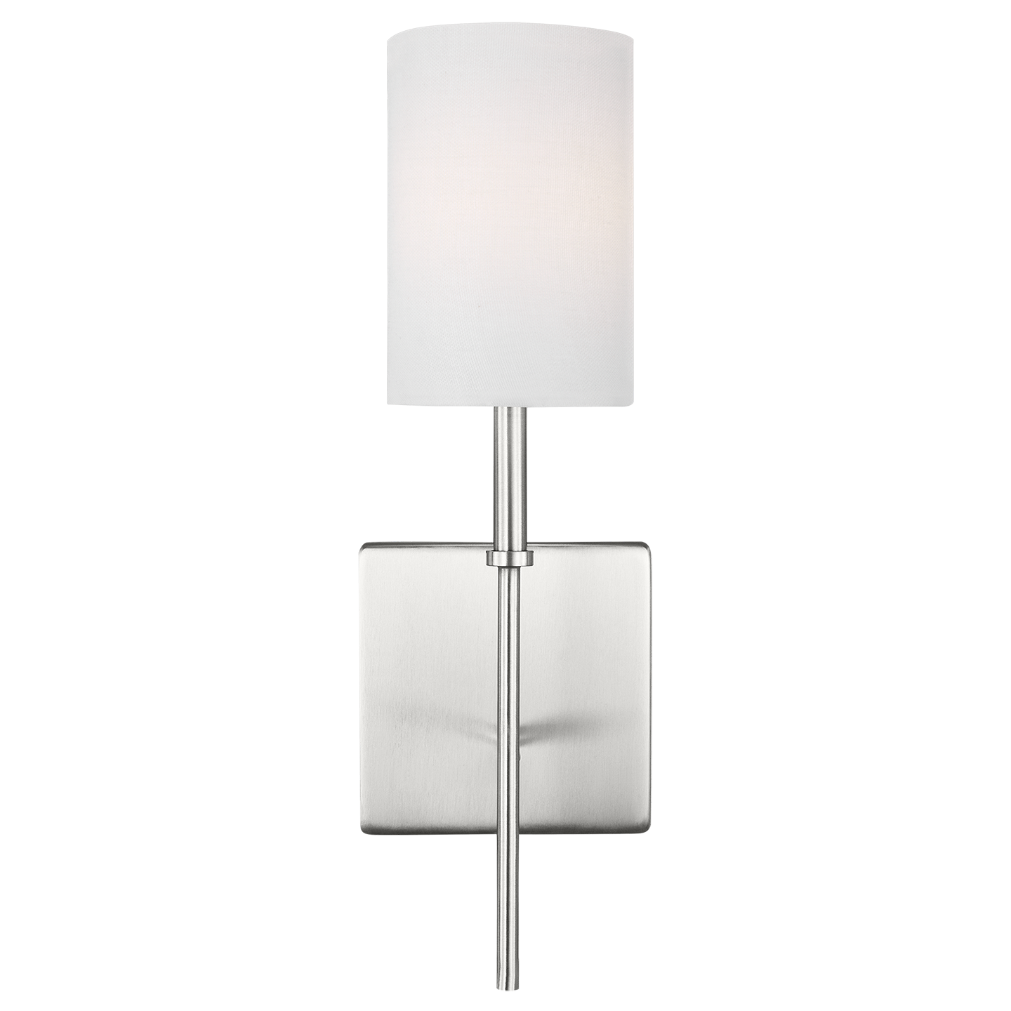 Foxdale 1-Light Sconce | Brushed Nickel Bulbs Included