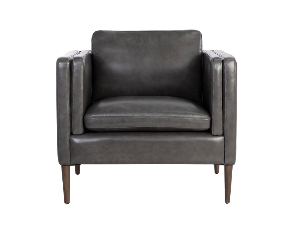 Richmond Armchair - Brentwood Charcoal Leather