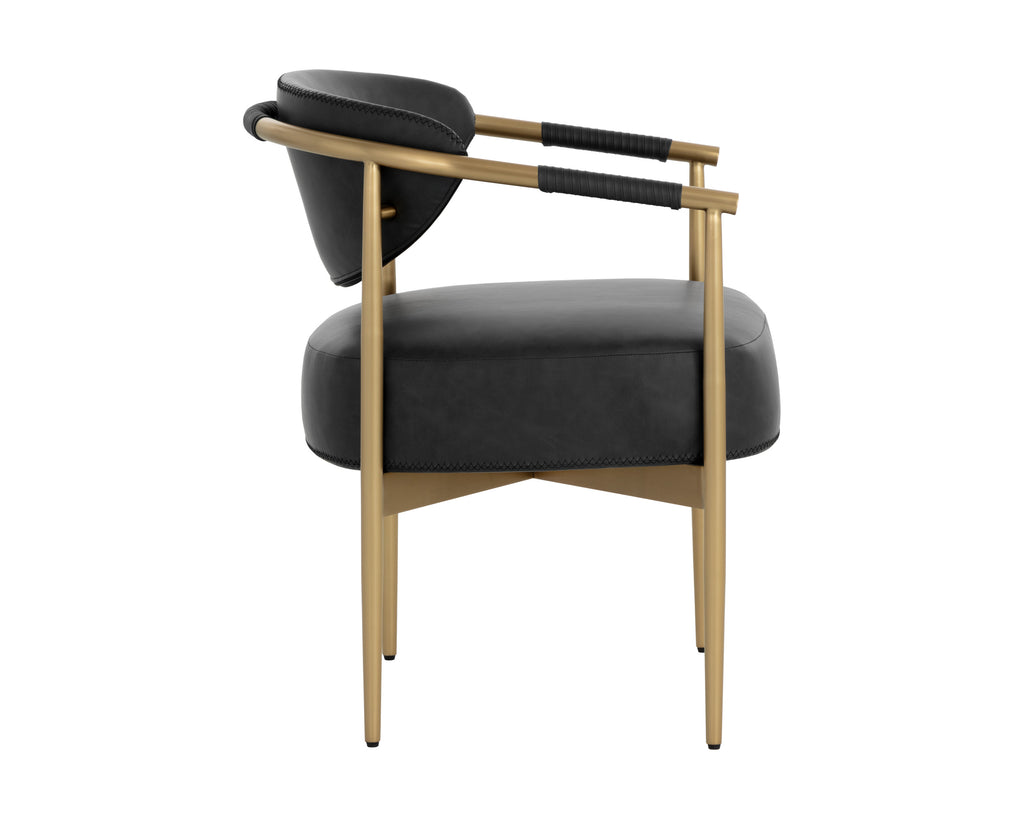 Heloise Dining Armchair - Bravo Black