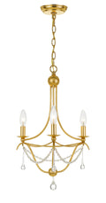 Metro 15.5'' Antique Gold Chandelier