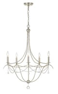 Metro 27.5'' Antique Silver Chandelier