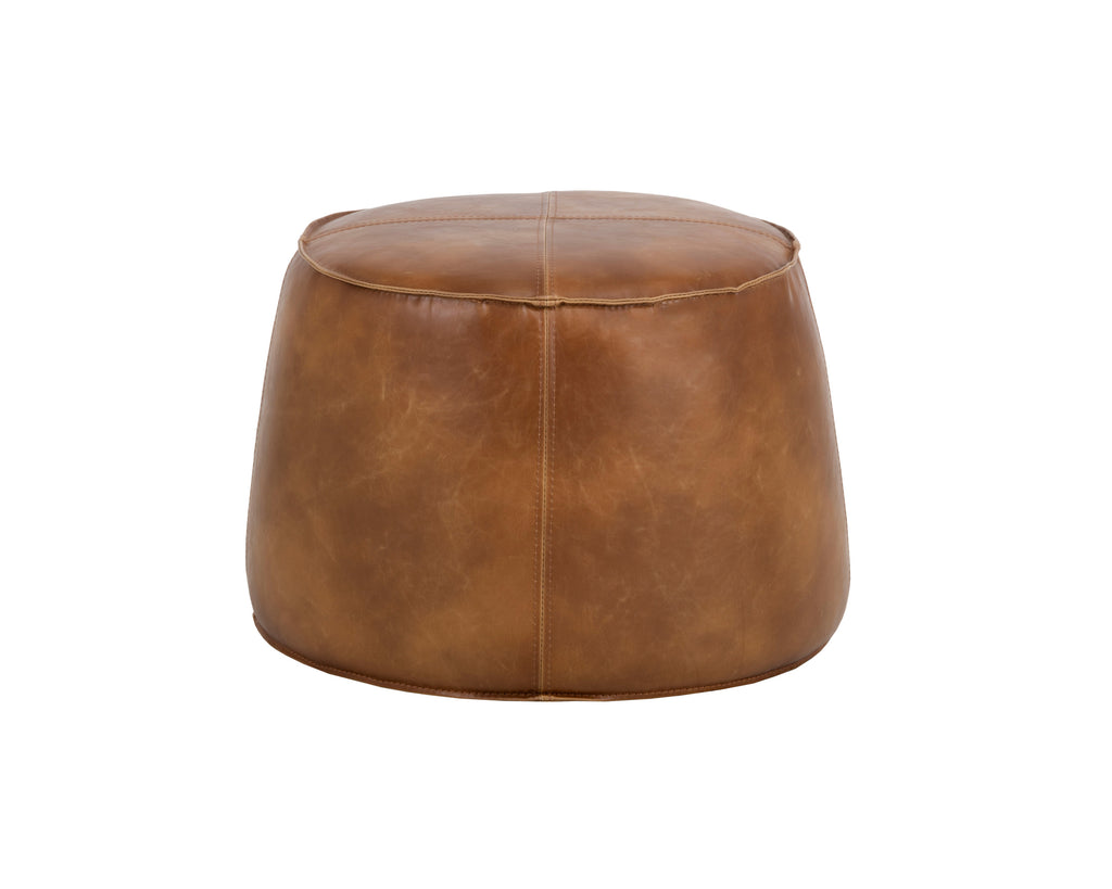Mitchell Ottoman - Tobacco Tan
