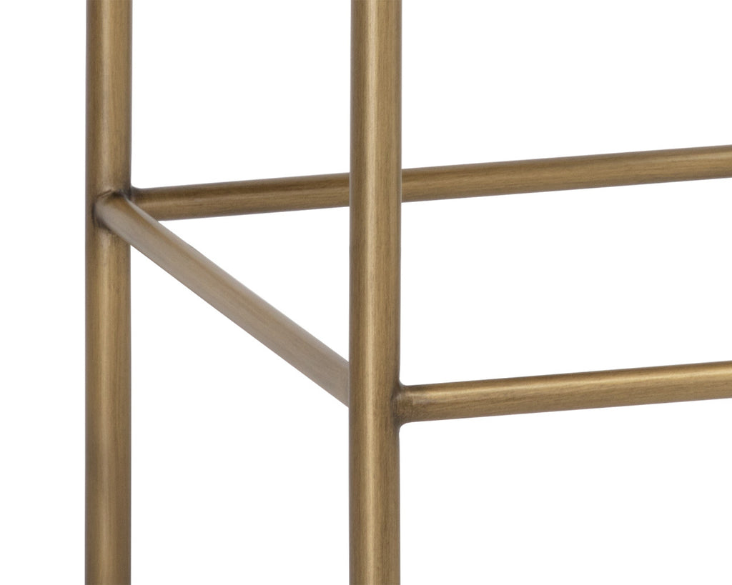 Seneca Counter Stool - Antique Brass - Danny Ivory