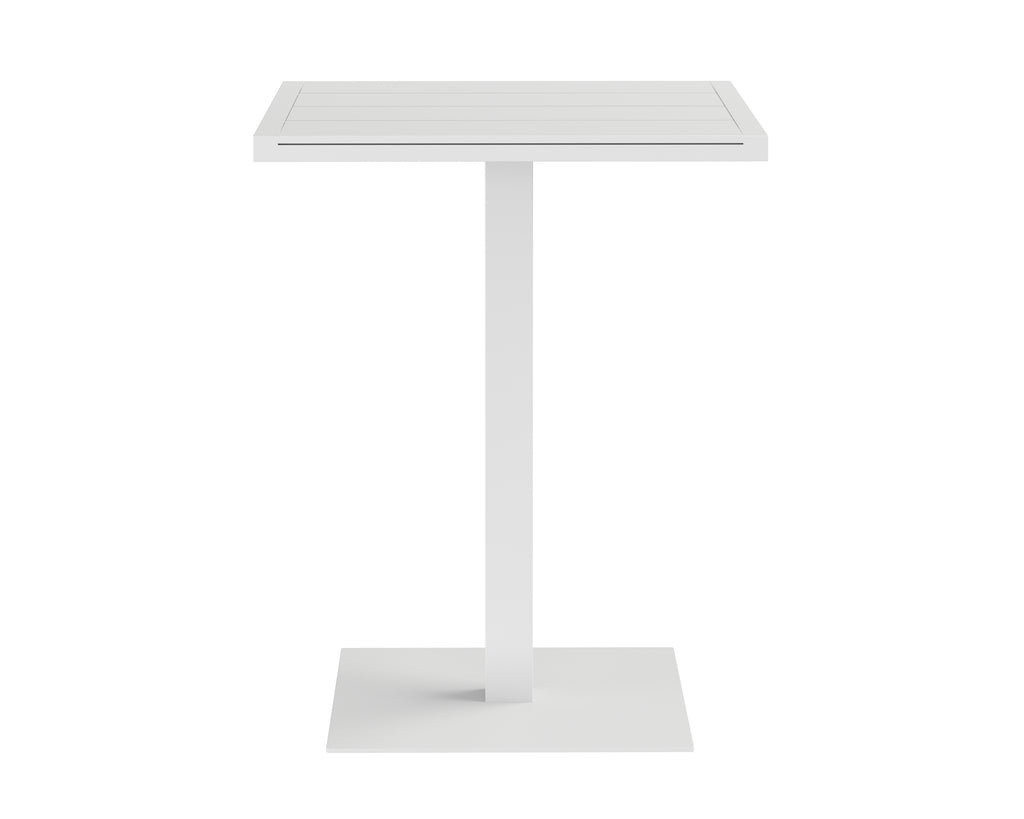 Merano Bar Table - Square - White