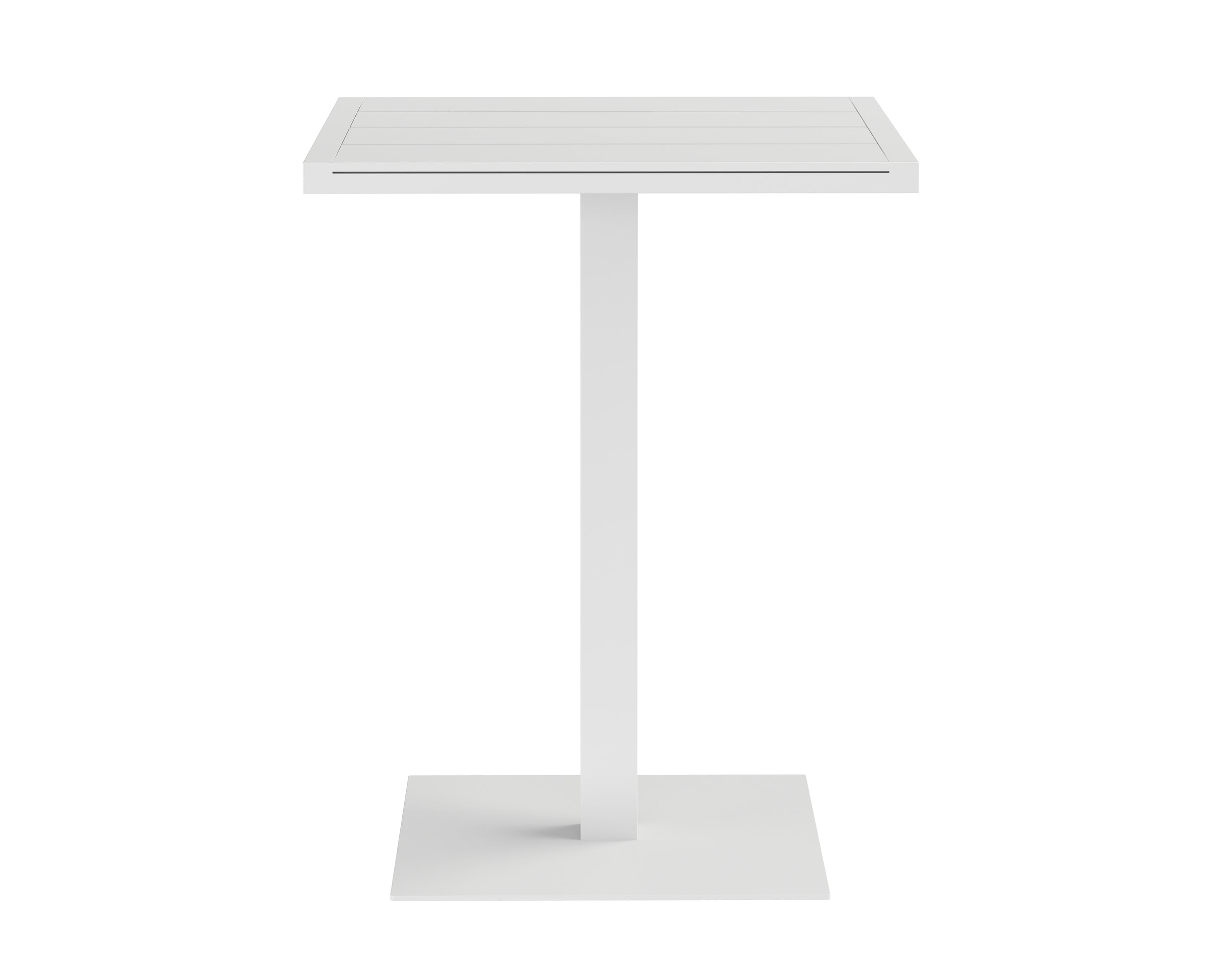 Merano Bar Table - Square - White