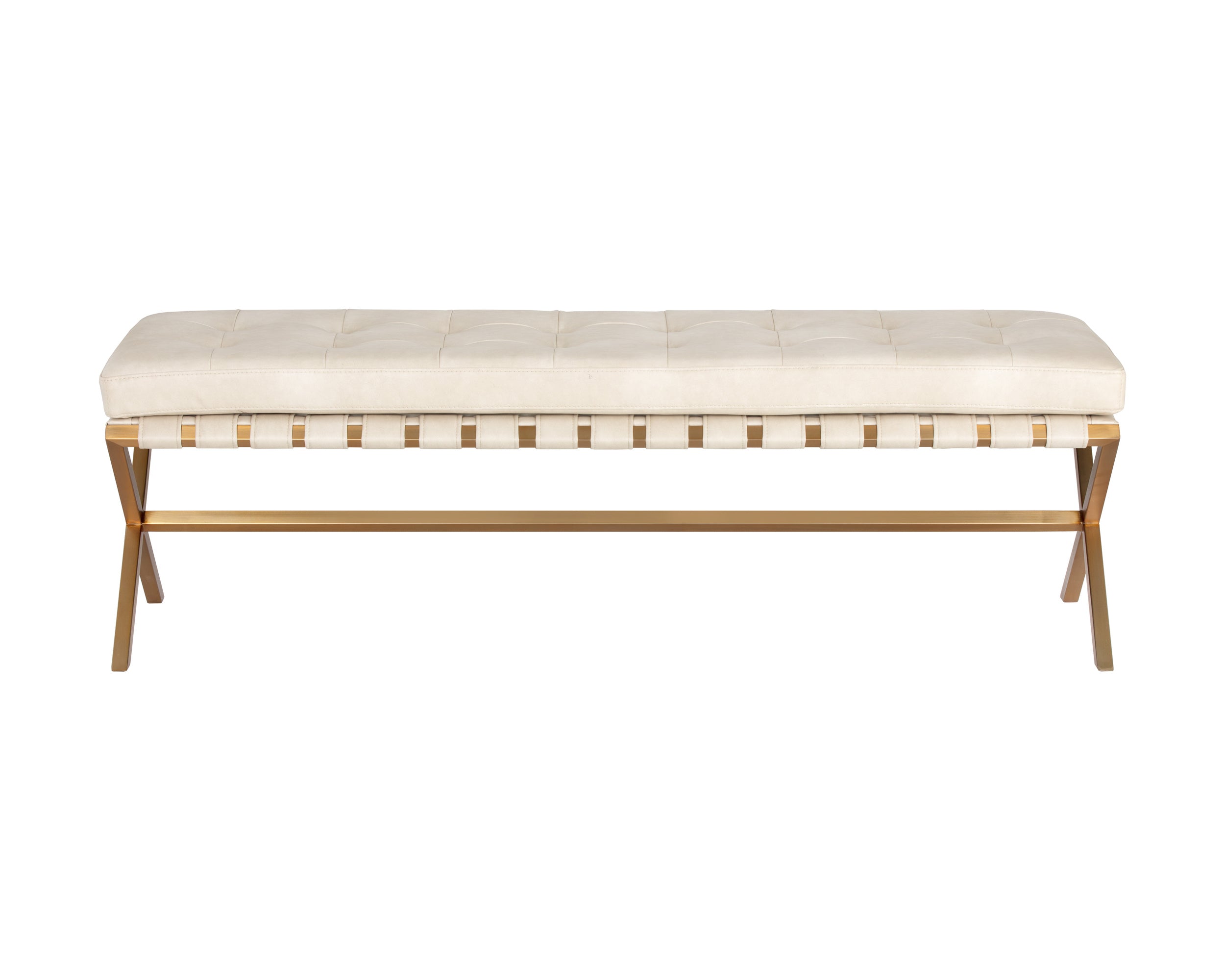 Kenji Bench - Gold - Bravo Cream